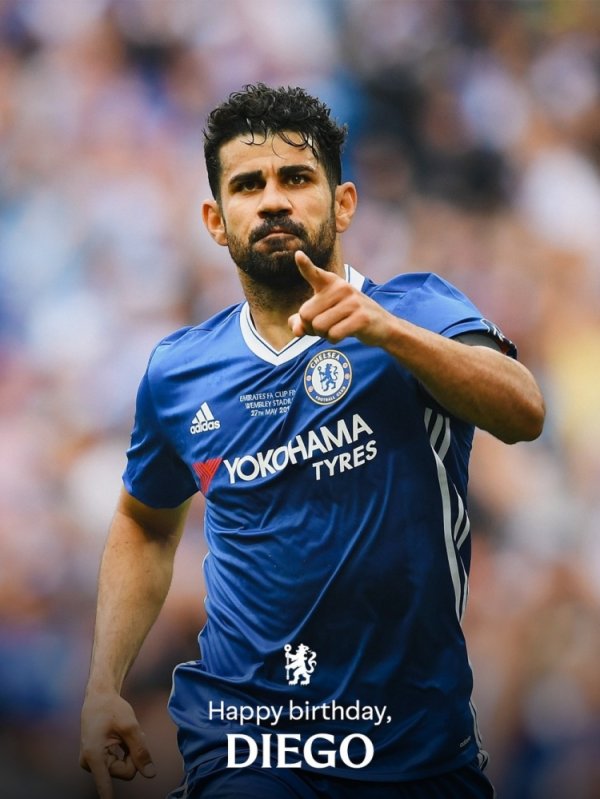 Chelsea wishes Diego Costa a happy 37th birthday. During his playing period, he played 120 games with 59 goals and 21 assists.