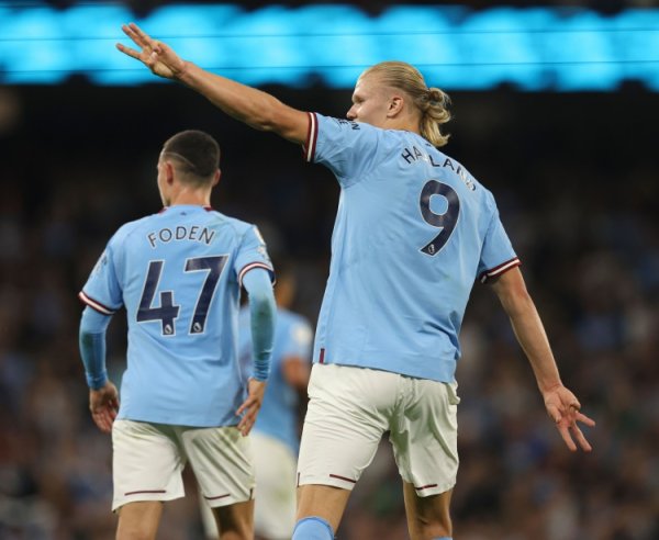 In the Champions League games where Haaland and Foden scored on the same pitch, Manchester City won all 6 games