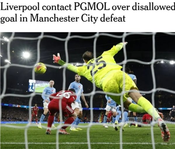 Protest that the goal was disallowed! TA: Liverpool contacted the referee company and believed that Van Dijk’s goal should be ruled valid.